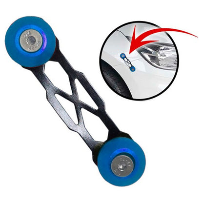 Trava De Para-choque Chapa Preto - Azul (aplicação)