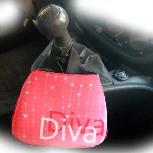Lixeira De Carro Auto Em Neoprene - Lixocar - Estampa Diva Rosa-chiclete