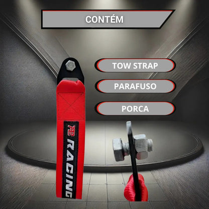 Tow Strap Hook Cinta Reboque Engate Parafusado /varias Cores