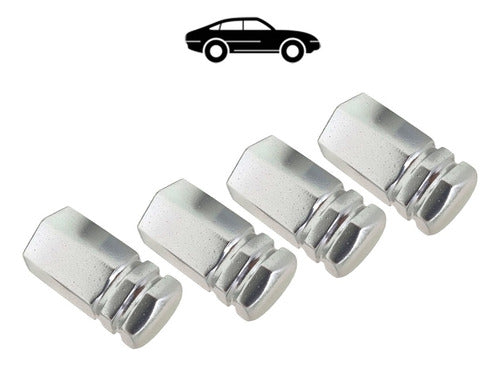 Tampa Válvula Pneu Carro Sextavada Grande - 4pc Várias Cores