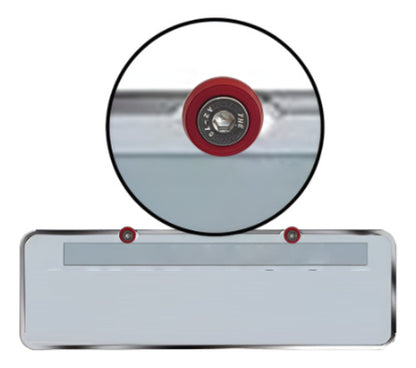 Parafuso / Anilha Placa Carro  Moto Anodizado - Vermelho