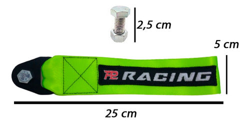 Kit Tow Strap+trava Parachoque+tampa Valvula+parafuso - Verd