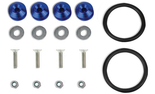 Kit Tow Strap+trava Parachoque+tampa Valvula+parafuso - Azul