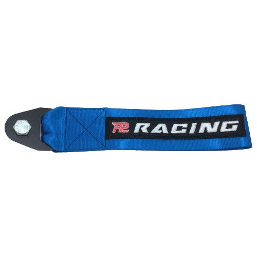 Tow Strap Hook Cinta Reboque Engate Parafusado - Azul