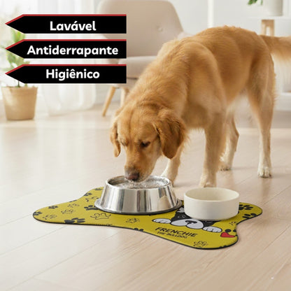 Tapete Comedouro Pet Americano Para Tigelas Cachorro Gato