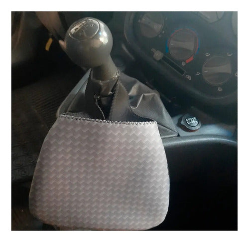 Lixeira De Carro Auto Em Neoprene - Lixocar - Cinza Zigue-zague Cinza