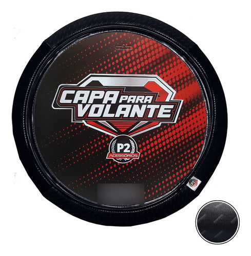 Capa De Volante Em Neoprene Preto - Preto