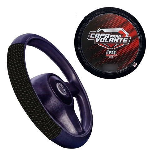 Capa De Volante Em Neoprene Preto - Preto