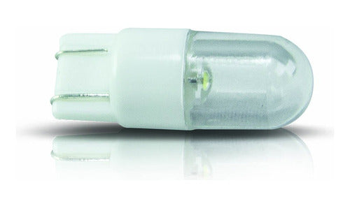 10 Lâmpadas Led Branco Para Carro Esmagada Grande Pingão 12v