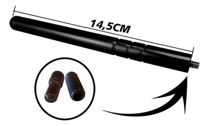 Antena De Teto Para Carro Haste Alumínio Anodizado Tuning