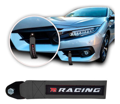 Kit Tow Strap+trava Parachoque+tampa Valvula+parafuso Prata