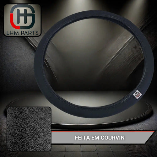 Capa De Volante Em Courvin Couro Esportivo P/carro Universal