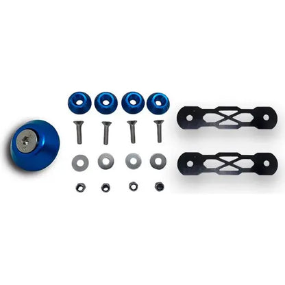 Trava De Para-choque Chapa Preto - Azul (aplicação)
