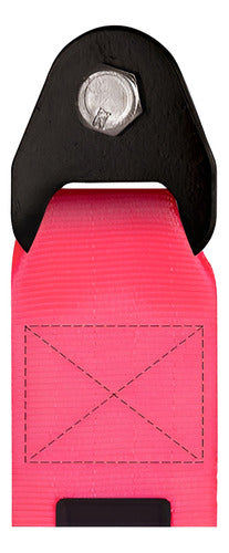 Tow Strap Hook Cinta Reboque Engate Parafusado - Rosa
