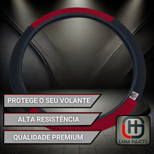 Capa De Volante Esportiva Ventilada P/ Carro 38cm Costurada