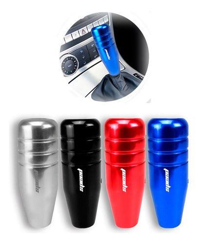 Manopla De Cambio Esportiva Speed Universal - Prata