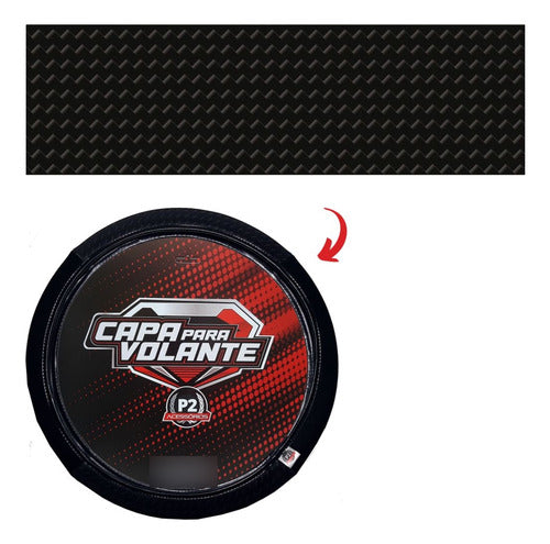 Capa De Volante Em Neoprene Preto - Preto