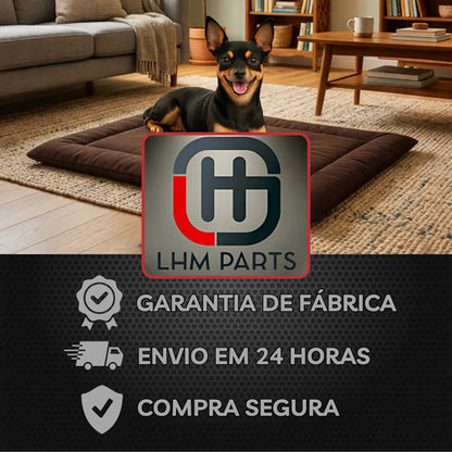 Colchonete Caminha Pet Almofada Cachorro Gato Porte Pequeno Marrom Liso