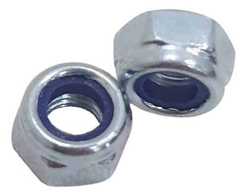 Porca Sextavada Parlock Zincada M5 Classe 6 Chave 8 -100 Pçs