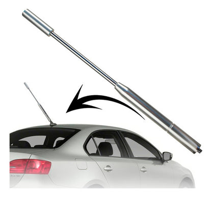 Antena De Teto P/ Carro Universal Haste Alumínio Anodizado