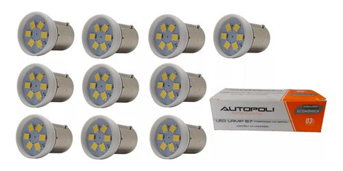 Lâmpadas Para Farol De Carro Led Branca 24v - Kit 10unid.