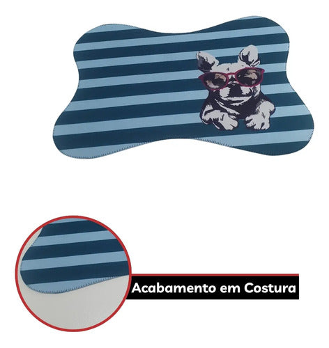 Tapete Comedouro Pet Antiderrapante Americano Cachorro Gato