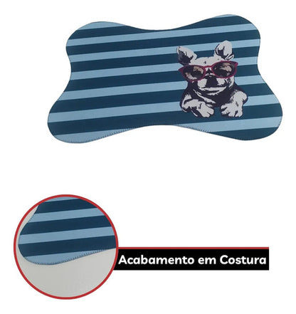 Tapete Comedouro Pet Antiderrapante Americano Cachorro Gato