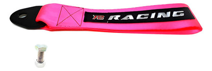 Tow Strap Hook Cinta Reboque Engate Parafusado - Rosa