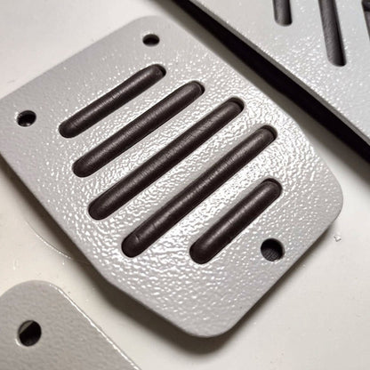 Kit Pedaleira Esportiva Universal Nascar Tunning Cinza/preta