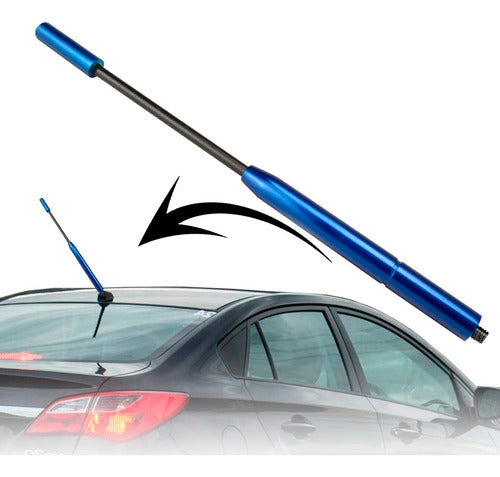 Antena Haste Alumínio Para Carro Com Rosca  (diversas Cores)