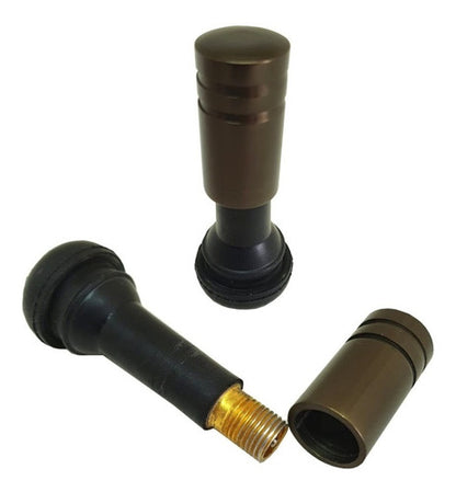 Tampa De Valvula Pneu Carro Redonda (kit 4pçs) Bico - 2,5cm