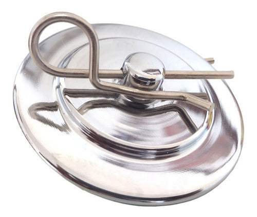 Trava De Capô Aço Cromada (par) Decorativa Tuning