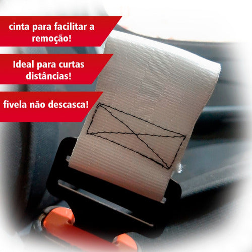 Par Cinta E Lingueta Fivela Engate Cinto Segurança Tira Bip