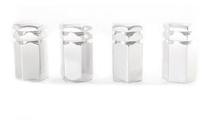 Tampa Válvula Pneu Carro Sextavada Grande - 4pc Várias Cores