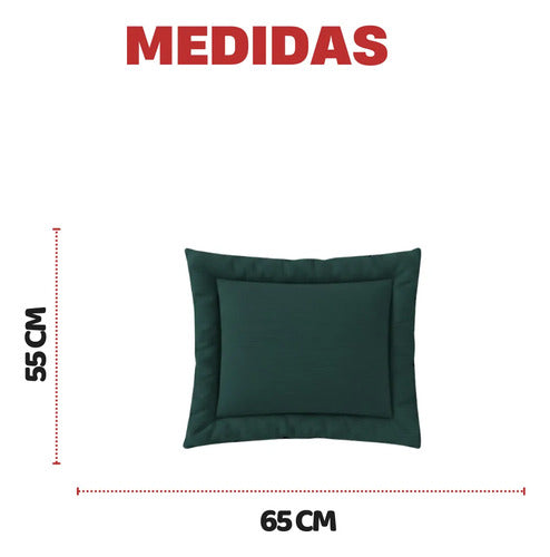 Colchonete Caminha Pet Almofada Cachorro Gato Porte Pequeno Verde Liso