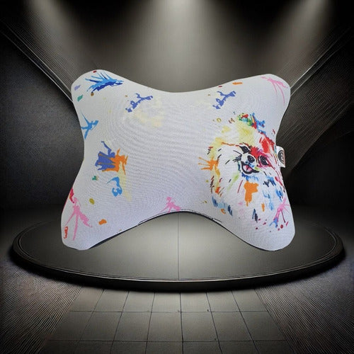 Almofada Apoio Cervical Depescoço Para Carro -lulu Pomerânia