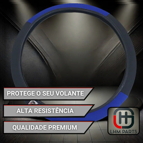 Capa De Volante Universal Em Courvin Couro Esportivo