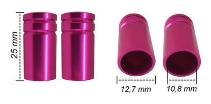 Tampa De Valvula Pneu Carro Redonda (kit 4pçs) Bico - 2,5cm
