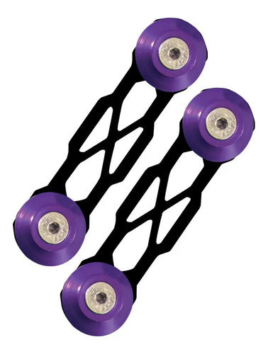 Trava De Para-choque Chapa Preto - Roxo (aplicação)