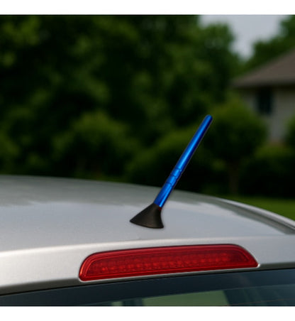 Antena De Teto Para Carro Haste Alumínio Anodizado Tuning
