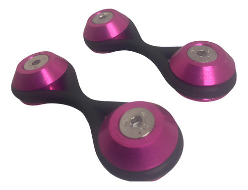 Jogo De Trava De Para-choque Decorativas Anilha  - Roxo