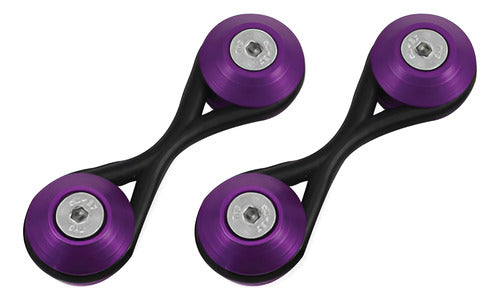 Jogo De Trava De Para-choque Decorativas Anilha  - Roxo