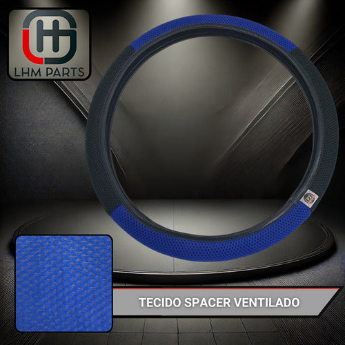 Capa De Volante Esportiva Ventilada P/ Carro 38cm Costurada