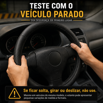 Capa de Volante Esportiva em Courvin (Couro SIntético) 38cm