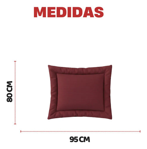 Caminha Pet Porte Grande Almofada Cama Cachorro/gato G Vinho Liso