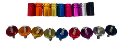 Anilha Placa + Tampa De Válvula Moto Sextavada - Rosa