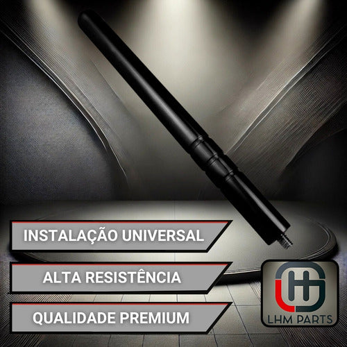 Antena De Teto Para Carro Haste Alumínio Anodizado Tuning