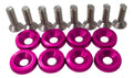 Parafusos Kit Fender Washers 8 Peças E Placa Carro / Moto M6