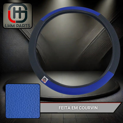 Capa De Volante Em Courvin Couro Esportivo P/carro Universal