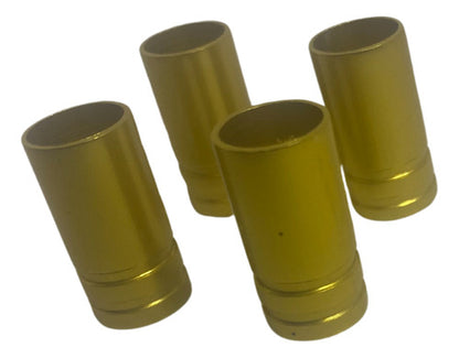 Tampa De Valvula Pneu Carro Redonda (kit 4pçs) Bico - 2,5cm